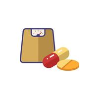 Diet Pill icon. Simple element from pharmacy collection. Creative Diet Pill icon for web design, templates, infographics and more vector