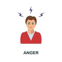 Anger icon. Simple element from personality collection. Creative Anger icon for web design, templates, infographics and more vector