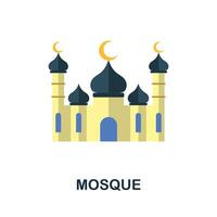Mosque icon. Simple element from muslim collection. Creative Mosque icon for web design, templates, infographics and more vector