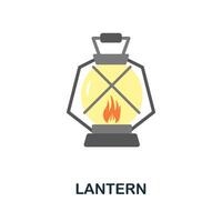 Lantern icon. Simple element from muslim collection. Creative Lantern icon for web design, templates, infographics and more vector