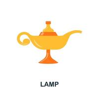 Lamp icon. Simple element from muslim collection. Creative Lamp icon for web design, templates, infographics and more vector