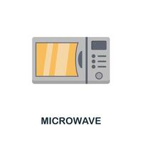 Microwave icon. Simple element from kitchen appliances collection. Creative Microwave icon for web design, templates, infographics and more vector