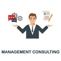 Management Consulting icon. Simple element from human resources collection. Creative Management Consulting icon for web design, templates, infographics and more vector