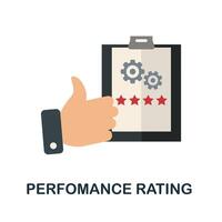 Perfomance Rating icon. Simple element from human resources collection. Creative Perfomance Rating icon for web design, templates, infographics and more vector