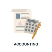 Accounting icon. Simple element from human resources collection. Creative Accounting icon for web design, templates, infographics and more vector