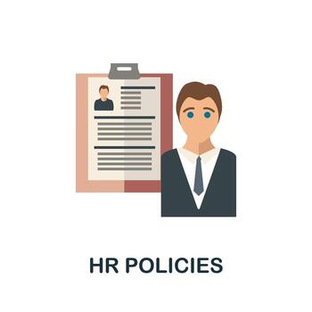 Hr Policies icon. Simple element from human resources collection. Creative Hr Policies icon for web design, templates, infographics and more vector