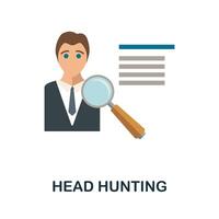 Head Hunting icon. Simple element from human resources collection. Creative Head Hunting icon for web design, templates, infographics and more vector