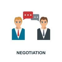 Negotiation icon. Simple element from human resources collection. Creative Negotiation icon for web design, templates, infographics and more vector