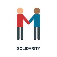 Solidarity icon. Simple element from human resources collection. Creative Solidarity icon for web design, templates, infographics and more vector