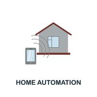 Home Automation flat icon. Colored sign from home security collection. Creative Home Automation icon illustration for web design, infographics and more vector