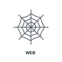 Web icon. Simple element from halloween collection. Creative Web icon for web design, templates, infographics and more vector