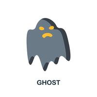 Ghost icon. Simple element from halloween collection. Creative Ghost icon for web design, templates, infographics and more vector