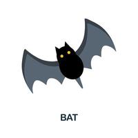 Bat icon. Simple element from halloween collection. Creative Bat icon for web design, templates, infographics and more vector