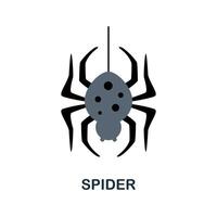 Spider icon. Simple element from halloween collection. Creative Spider icon for web design, templates, infographics and more vector