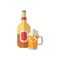 Beer In A Bottle icon. Simple element from grill and barbecue collection. Creative Beer In A Bottle icon for web design, templates, infographics and more vector