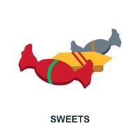 Sweets icon. Simple element from halloween collection. Creative Sweets icon for web design, templates, infographics and more vector