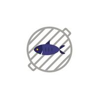 Grilled Fish icon. Simple element from grill and barbecue collection. Creative Grilled Fish icon for web design, templates, infographics and more vector
