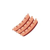 Grilled Sausages icon. Monochrome simple Grilled Sausages icon for templates, web design and infographics vector
