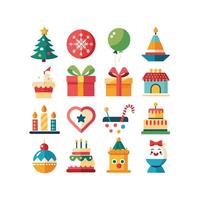 Holiday and Event Icon Set Collection IllustrationHoliday and Event Icon Set Collection Illustration vector