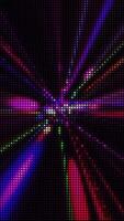 Vertical - colorful flashing LED lights party background. Glowing disco wall animation. Full HD and looping multicolored glittering LEDs motion background. video