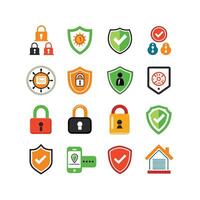 Security Icon Set Collection Illustration vector