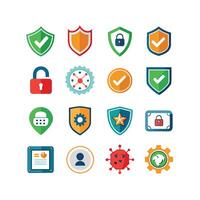 Security Icon Set Collection Illustration vector