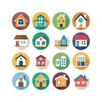 Home and Real Estate Icon Set Collection Illustration vector