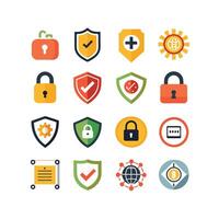 Security Icon Set Collection Illustration vector