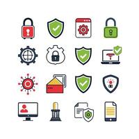 Security Icon Set Collection Illustration vector