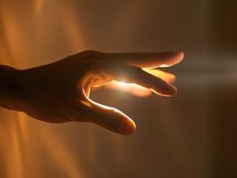 Embracing Light A Touch of Serenity photo