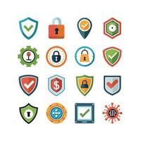 Security Icon Set Collection Illustration vector