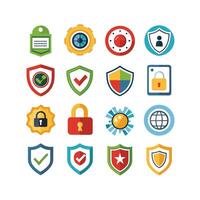 Security Icon Set Collection Illustration vector