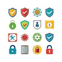 Security Icon Set Collection Illustration vector