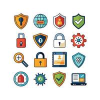 Security Icon Set Collection Illustration vector