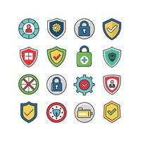 Security Icon Set Collection Illustration vector