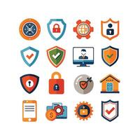 Security Icon Set Collection Illustration vector