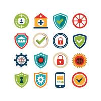 Security Icon Set Collection Illustration vector