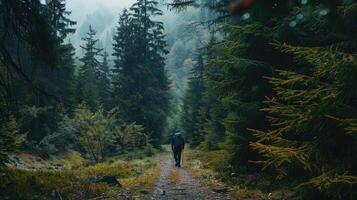 Journey Through the Enchanted Pine Forest Trail photo