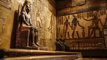 Exploring the Magnificent Ancient Egyptian Art and Hieroglyphs photo