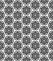 Black and white seamless abstract pattern. Background and backdrop. Grayscale ornamental design. vector