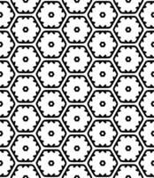 Black and white seamless abstract pattern. Background and backdrop. Grayscale ornamental design. vector