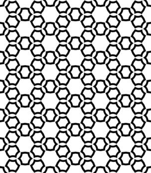 patrón abstracto sin costuras en blanco y negro. fondo y telón de fondo. diseño ornamental en escala de grises. vector