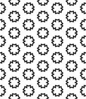 Black and white seamless abstract pattern. Background and backdrop. Grayscale ornamental design. vector