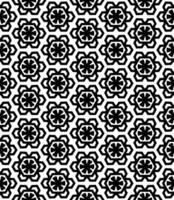 Black and white seamless abstract pattern. Background and backdrop. Grayscale ornamental design. vector