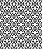 Black and white seamless abstract pattern. Background and backdrop. Grayscale ornamental design. vector