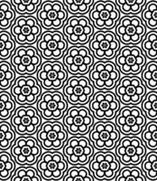 Black and white seamless abstract pattern. Background and backdrop. Grayscale ornamental design. vector