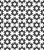 Black and white seamless abstract pattern. Background and backdrop. Grayscale ornamental design. vector