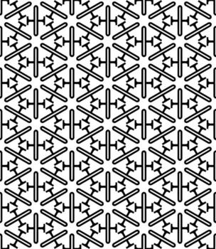 patrón abstracto sin costuras en blanco y negro. fondo y telón de fondo. diseño ornamental en escala de grises. vector