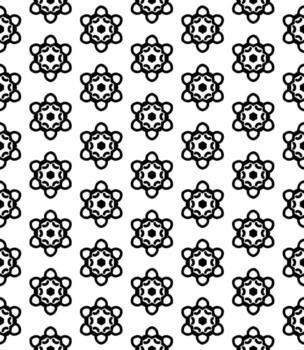 Black and white seamless abstract pattern. Background and backdrop. Grayscale ornamental design. vector