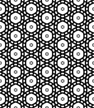 Black and white seamless abstract pattern. Background and backdrop. Grayscale ornamental design. vector